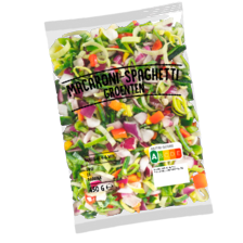 Macaroni-spaghetti of bami-nasi groenten